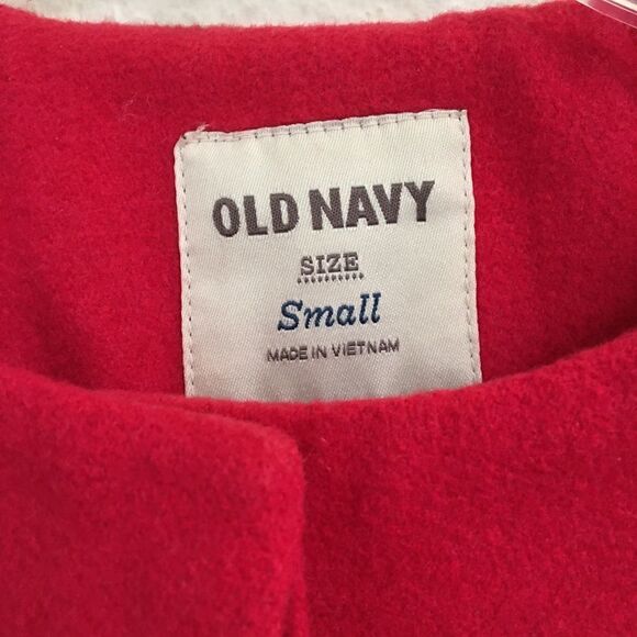 Old Navy wool blend hidden button up coat S - Picture 6 of 8